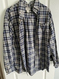 ll bean mens heavy flannel medium tall